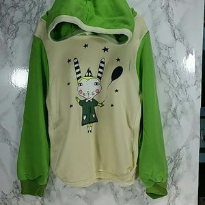 Green and yellow hoodie